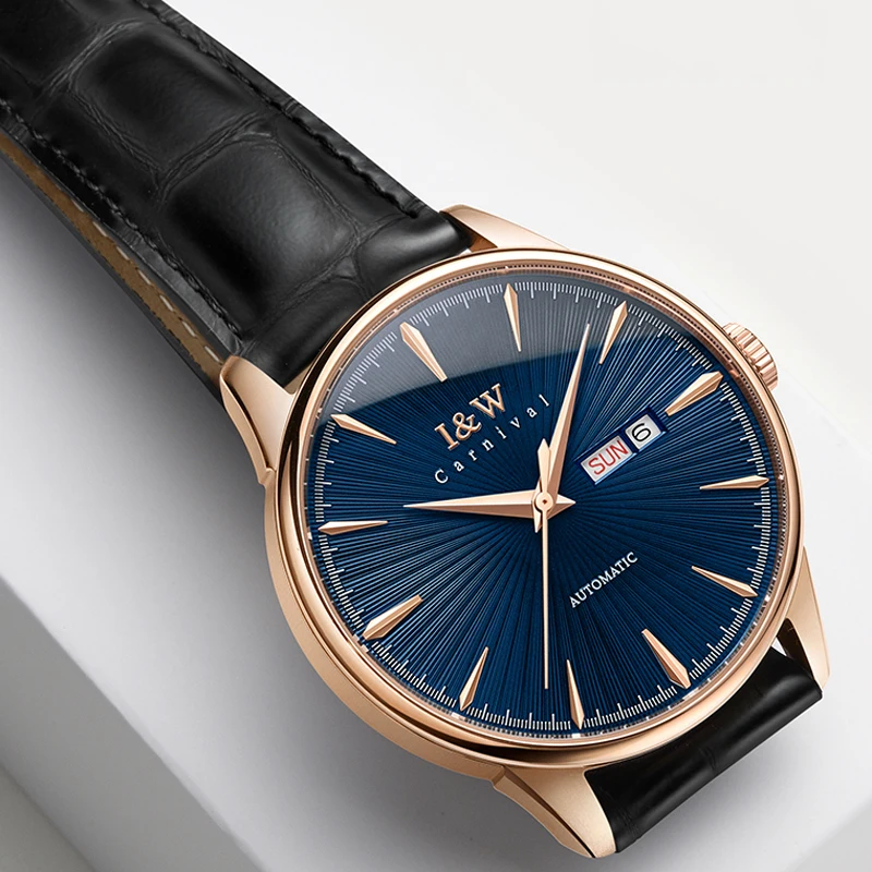 Carnival Brand IW Series MIYOTA Movement High-End Mechanical Watch for Men Sport Leather Luxury Sapphire Automatic Watches Mens - view 5