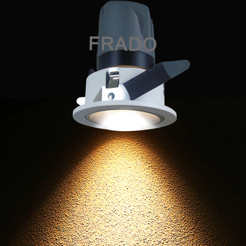 Hohe Helle 5W 7W 12W 20W 30W Dimmbare COB LED Downlights 24 Winkel Leuchte Einbau lichter der decke Unten Lampen Garantie – Detail 1