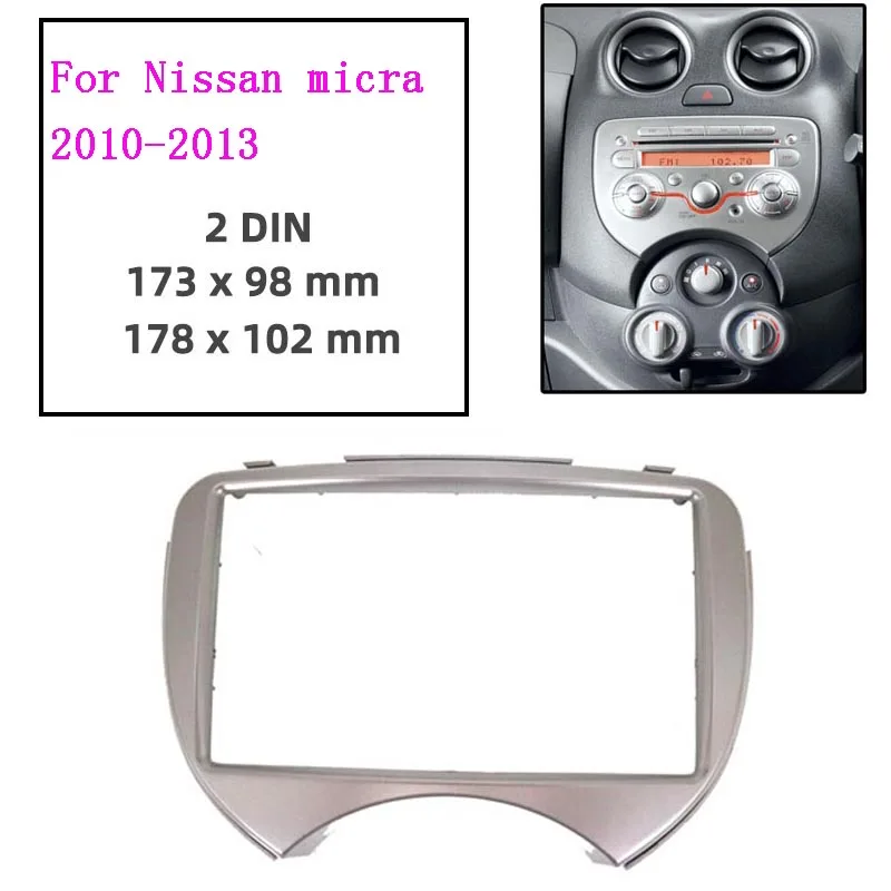 

Car Radio Fascia for NISSAN Micra March RENAULT Pulse 2010-2013 car audio Stereo Dash CD Trim Installation Frame Kit