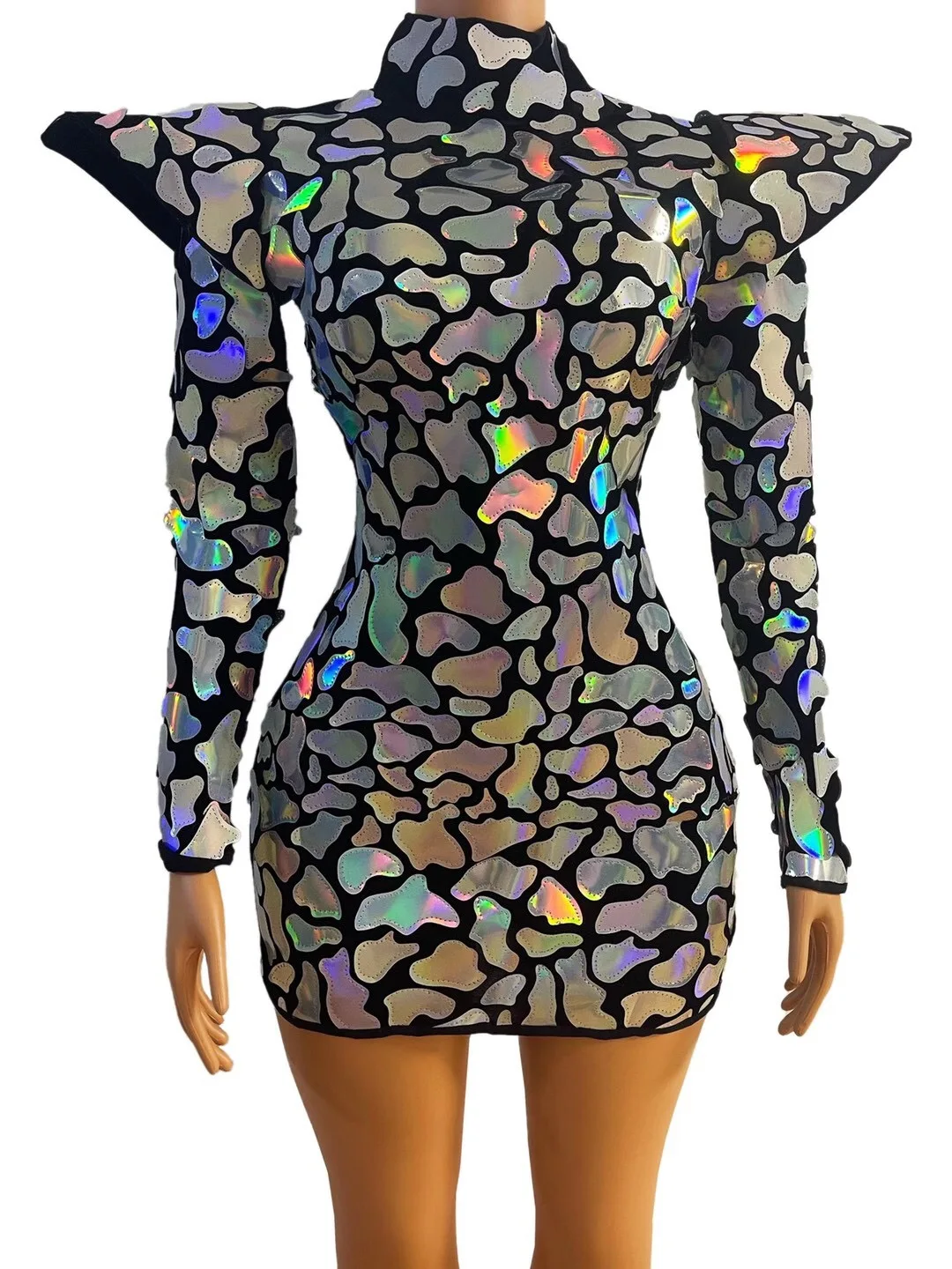 

Sparkly Sequins Birthday Celebrate Dress Stertch Sexy Costumes Outfit Nightclub Bar Singer party wear