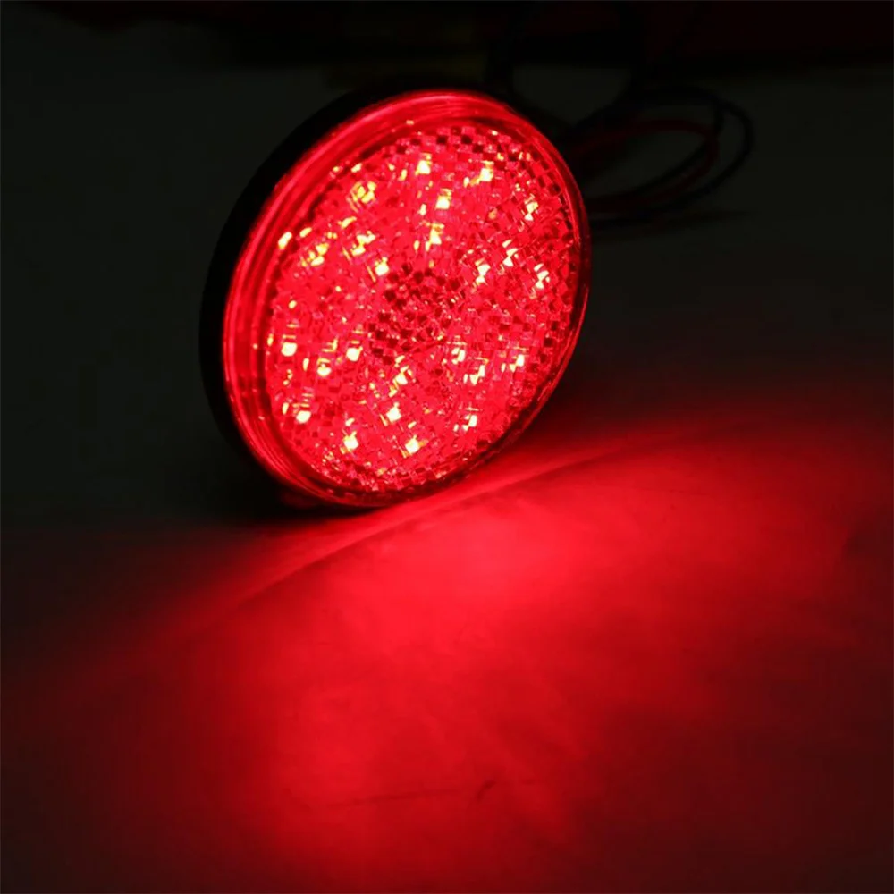 24 LED luz de freno de motocicleta lámpara de advertencia lámpara de freno de motocicleta luz reflectante lámpara de parada de freno para remolque de camión de 12V