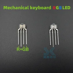 10pcs/pack Mechanical keyboard RGB LED 4pin lamp light for kailh OTM Gateron Greetech switch keycool full-color