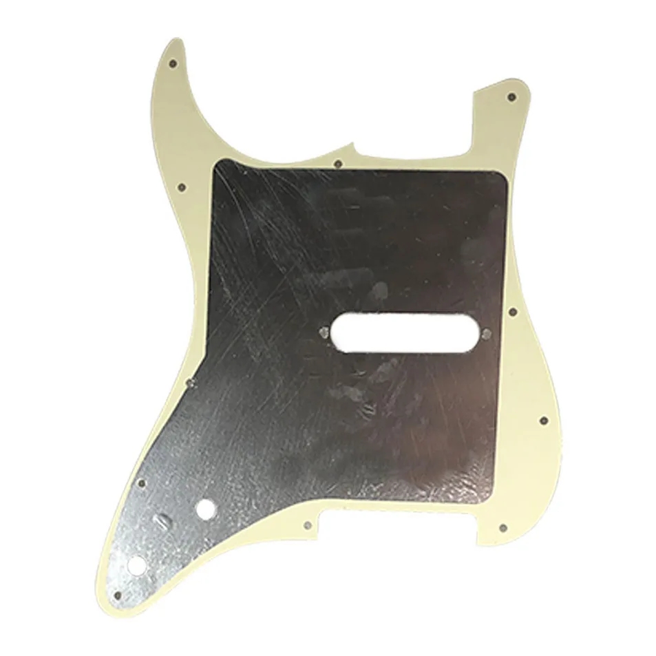 Pleroo Custom Guitar Parts - For US ST Blank Guitar Pickguard with single pickup & control punch holes