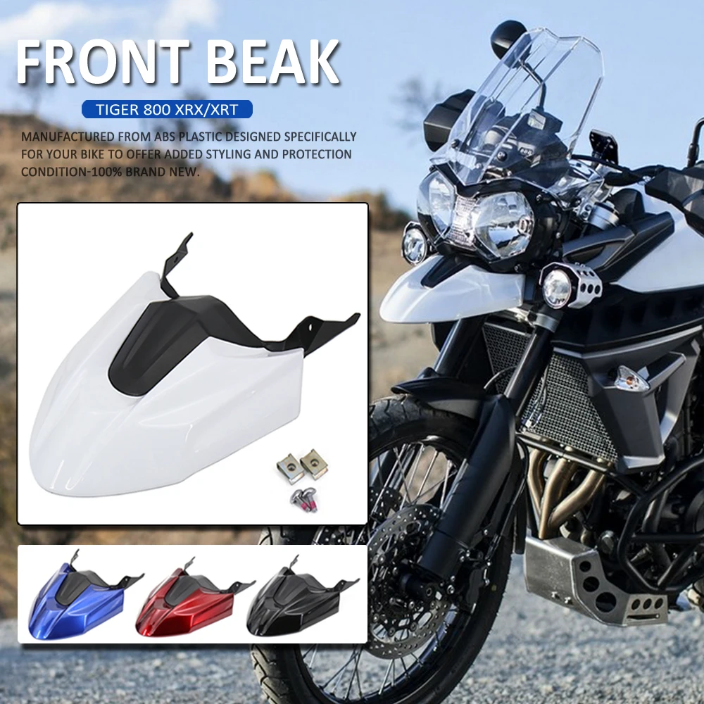 

NEW Motorcycle Front Beak Extend Wheel Fender Nose Extension Cover For Tiger 800 XC XRX XRT 2016 2017 2018 2019