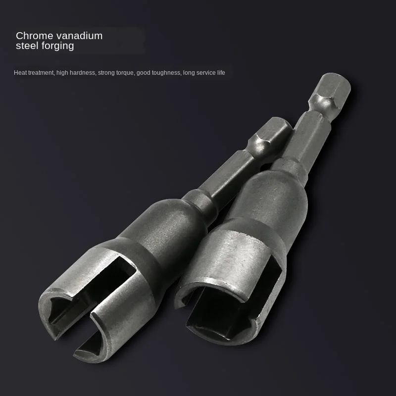 1/4นิ้ว6.35มม.ซ็อกเก็ตซ็อกเก็ต Hex Shank Nut สำหรับเครื่องมือ Slotted Butterfly Bolt Socket ประแจไขควงไฟฟ้าแขน