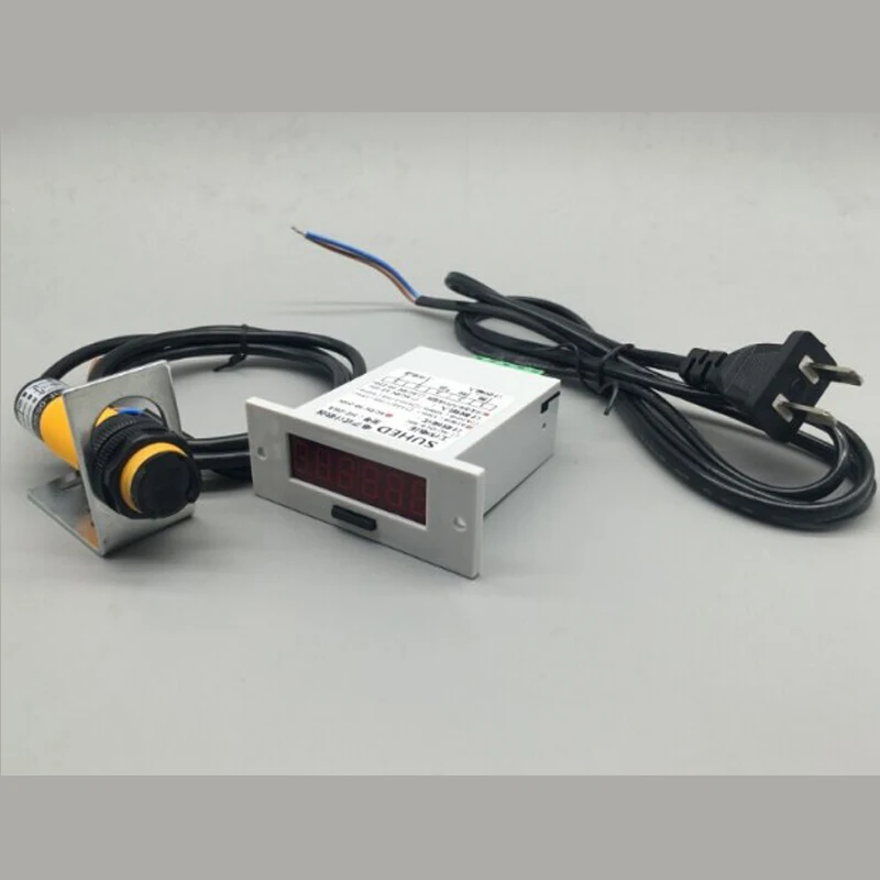 Sabuk Transmisi Inframerah Otomatis Induksi Counter Industri Peralatan Mesin Assembly Line Counter Elektronik