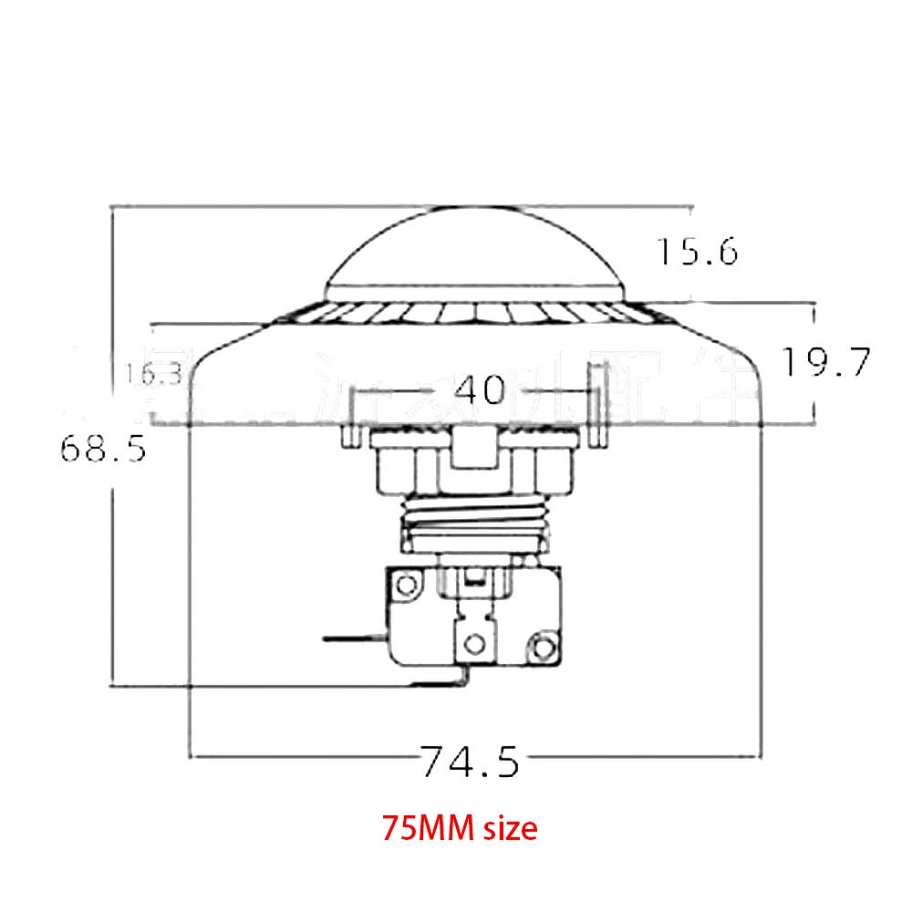 Luz intermitente para máquina expendedora, Micro interruptor de botón iluminado con LED de colores, 76MM, cc 12V, para Arcade Claw Crane, DIY