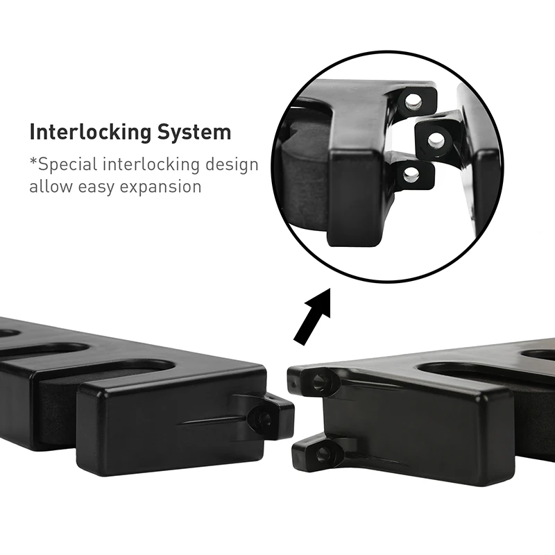 Soporte vertical modular para cañas de pescar con montaje en pared
