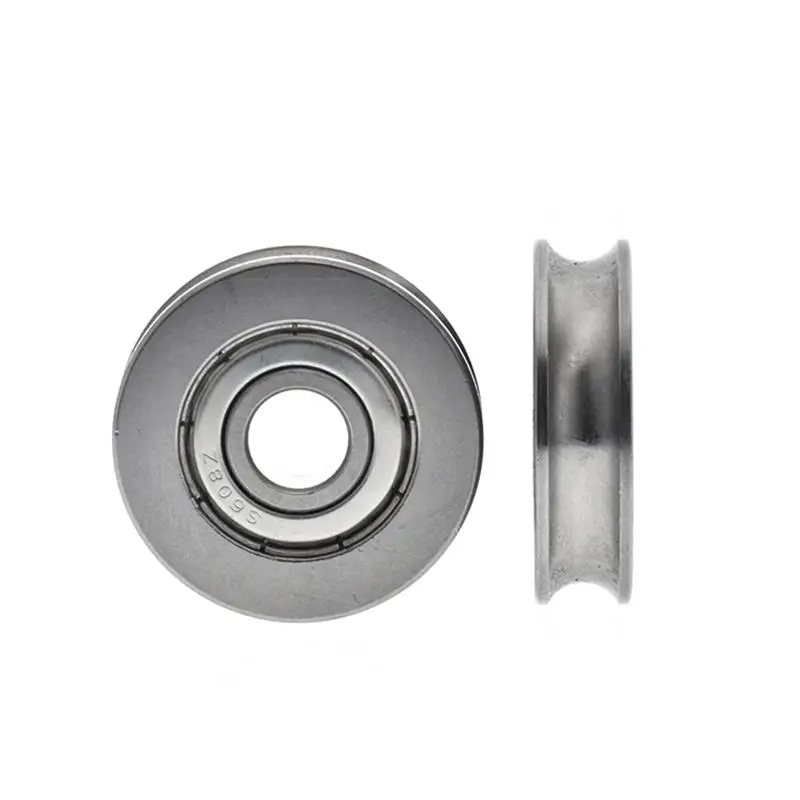 10 Stück/50 Stück 8x30x8mm U-Nut-Führungsrad 8*30*8 mm Edelstahl-Rollenlager – Detail 2