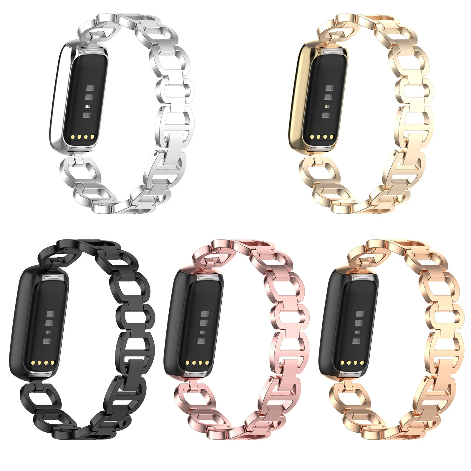 For Fitbit Luxe Watchband Bracelet Luxury Wrist Strap Smart Band Metal Replacement Watch Strap For Fitbit luxe Special Edition