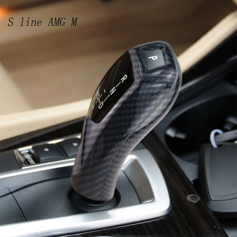 

Car Styling Carbon fiber Gear Shifter Cover Trim Decor Interior Sticker For BMW 1 3 5 Series F20 F30 f10 f32 X3 F25 X4 X5 F15 X6