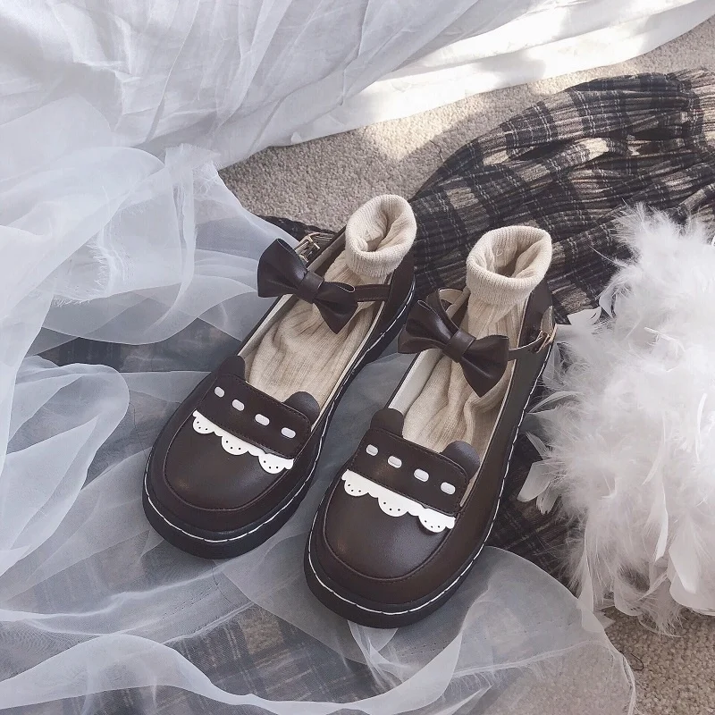 Spring Autumn Women Oxford Shoes Flat On Platform Casual Shoes Black Lace Up Leather Shoes Sewing Round Toe Zapatos Mujer