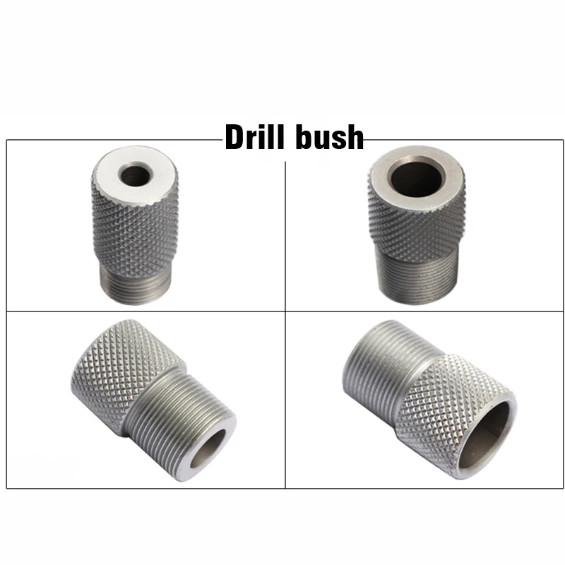 ALLOSME 5Mm 4-15Mm Nữ Tay Bushing M14/M18 Dowelling Jig Khoan Gỗ Hướng Dẫn Định Vị Dowel jig Bộ Gỗ Phụ Kiện