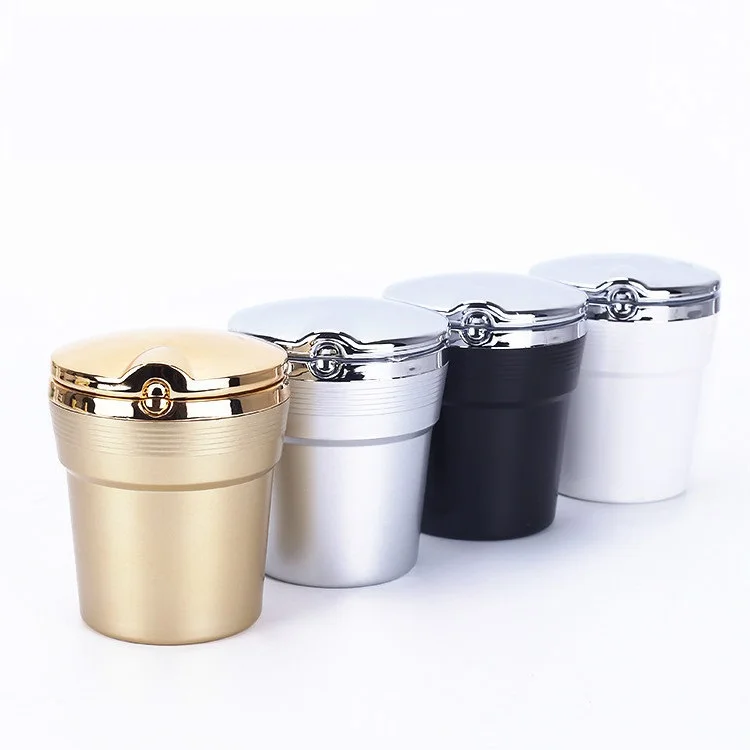 Car White Led Trash Can Garbage Holder Ashtray Storage Bag Accessories Auto Door Seat Back Visor Trash Paper Dustbin Box