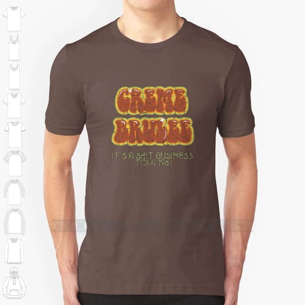 Creme Brulee-Camiseta 100% de algodón, camisa de la Liga de caballeros, Banda A Shit, negocios, Les Mark Gatiss