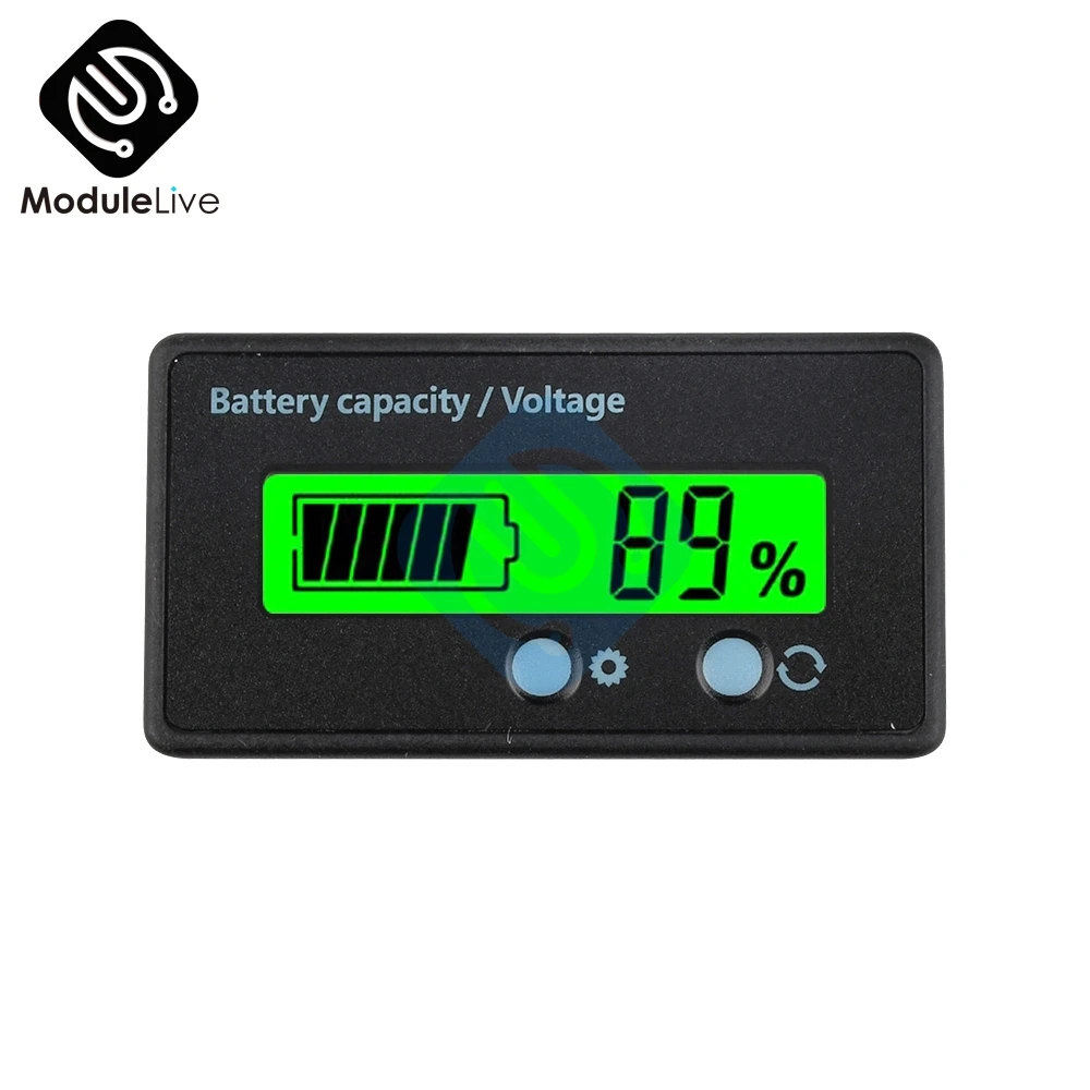 Imagem -02 - Lead Acid Lithium Battery Capacidade Indicator Voltage Tester Meter Tool 7100v 673v 12v 24v 48v