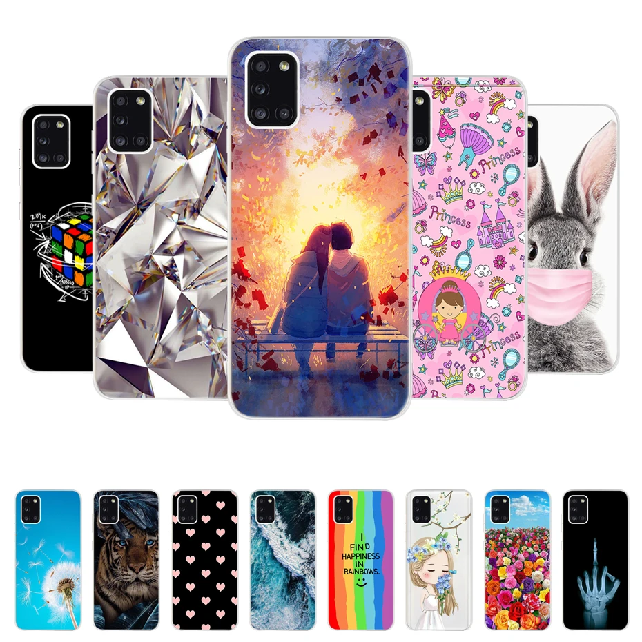 case for Samsung Galaxy A31 cover For Samsung A31 A 31 SM-A315F Phone Back Cases Cover Silicone Soft TPU Coque Capa Bumper 6.4