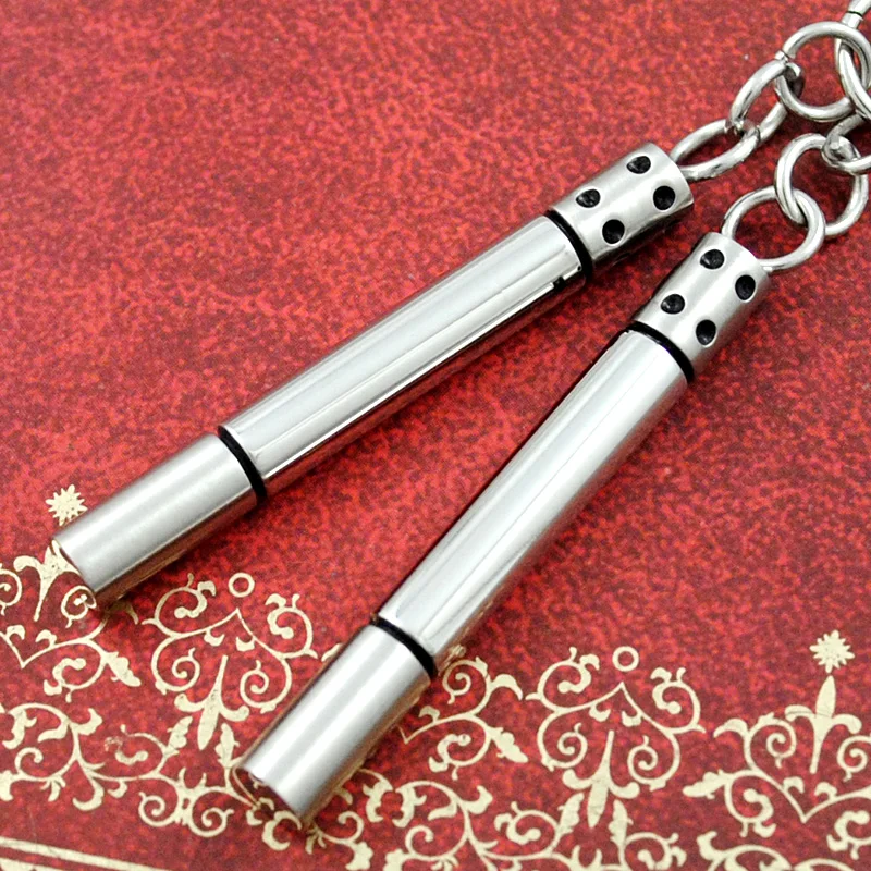 

AMUMIU Cool Fashion New Design Nunchakus Pendant Necklace For Men Women Biker Punk Charm Jewelry Gifts HP1156