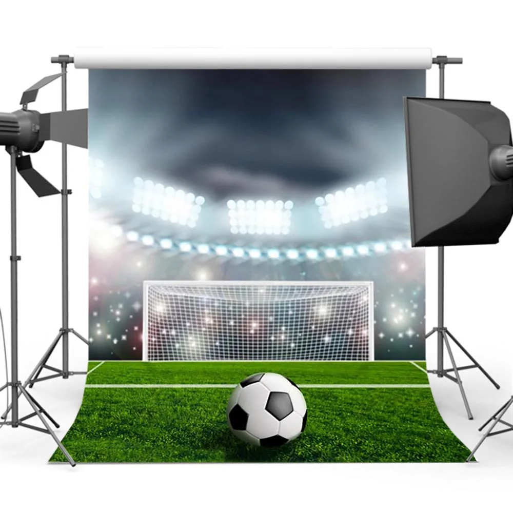 Mocsicka World Football Match Backdrop Photography Lighting Auditorium Background for Photographers Photo Shoot S-1168