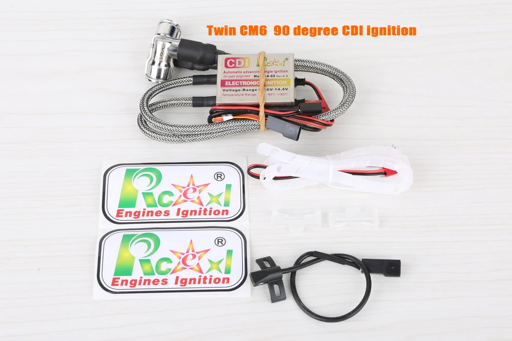 Rcexl zapłon CDI dla CM6 świeca zapłonowa DLE gaz silnik benzynowy rc samolot najlepszy dla DLE20/DLE30/DLE40/DLE55/DLE60/DLE85/DLE120