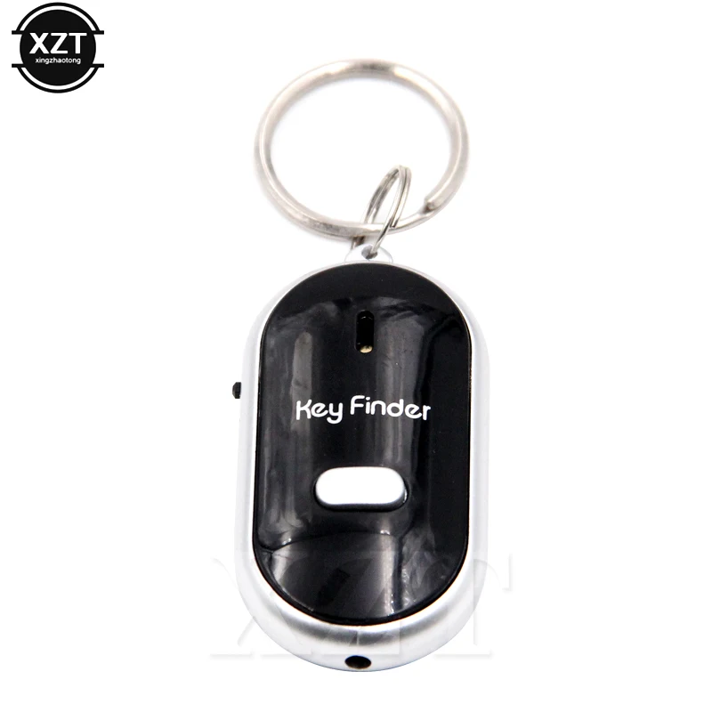 

Mini Keychain LED Whistle Key Finder Flashing Sound Beeping Remote Lost Keyfinder Locator Keyring Tracker for Children Wallet