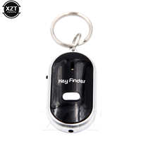 Mini Keychain LED Whistle Key Finder Flashing Sound Beeping Remote Lost Keyfinder Locator Keyring Tracker for Children Wallet