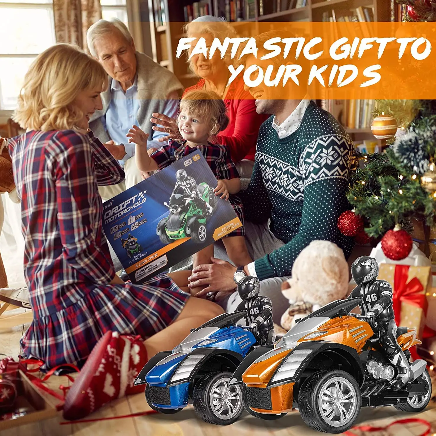 

Wireless Radio Control Racing Balanced Stunt Toy Car 3 Wheels High Speed Vehicle RC Distance 50m 20H/KM Toys For Kids For Boys