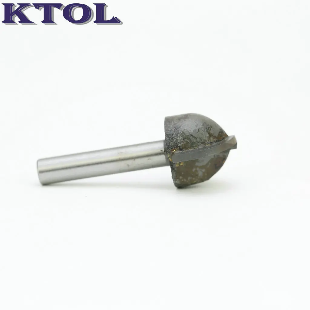 Fresa de punta redonda de 6x20mm, brocas para enrutador Ogee, herramienta de madera CNC, fresa de grabado de carburo de tungsteno para máquina de carpintería, 5 uds.