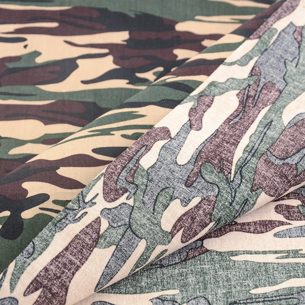 Teramila 50*145cm Camouflage Clothes Poplin Cotton Printed Fabrics For Sewing Patterns Cloth Quilt Needlework Japanese Kimono