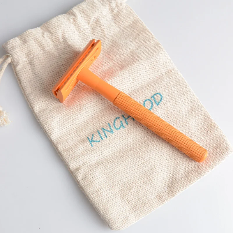 Custom Logo Orange Shaving Razor For Women Gift