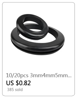 1/10p einseitige Gummitüllen zum Schutz, Ring15/17/20/22/25/27/30/32/35/40/45/50/70 mm, geruchlose Gummidichtung zum Schutz des Drahts – Detail 27
