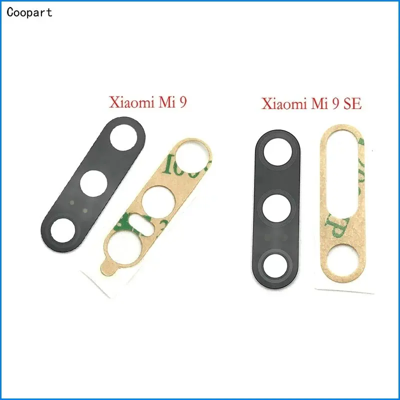 2pcs/lot Coopart New Back Rear Camera lens glass replacement for Xiaomi Mi 9/ Mi 9 SE Mi9 with sticker