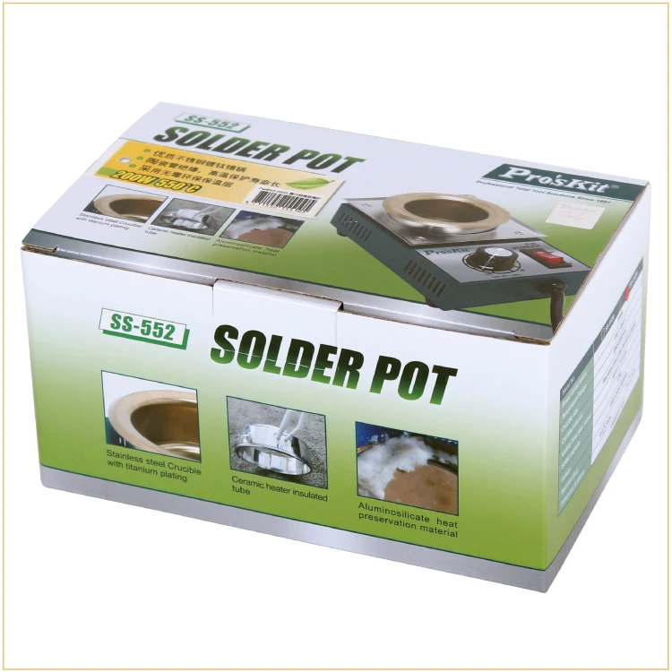 ดีบุกละลายเตาตะกั่ว-ฟรีปรับอุณหภูมิ Ttanium ชุบ Soldering เตาสิ่งแวดล้อมดีบุกละลายเตา SS-553H