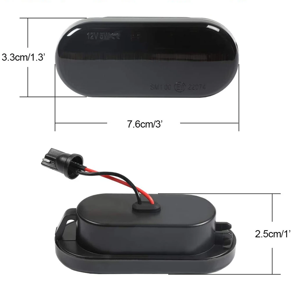 Dynamic Led Side Marker Turn Signal Light Blinker Lamp For Ford Fiesta C-Max Focus Fusion Galaxy Seat Ibiza Leon Citigo Felicia