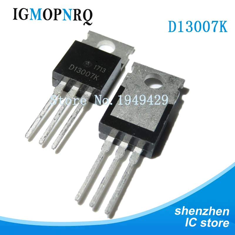 10PCS D13007K TO-220 13007K TO220 8A 400V new