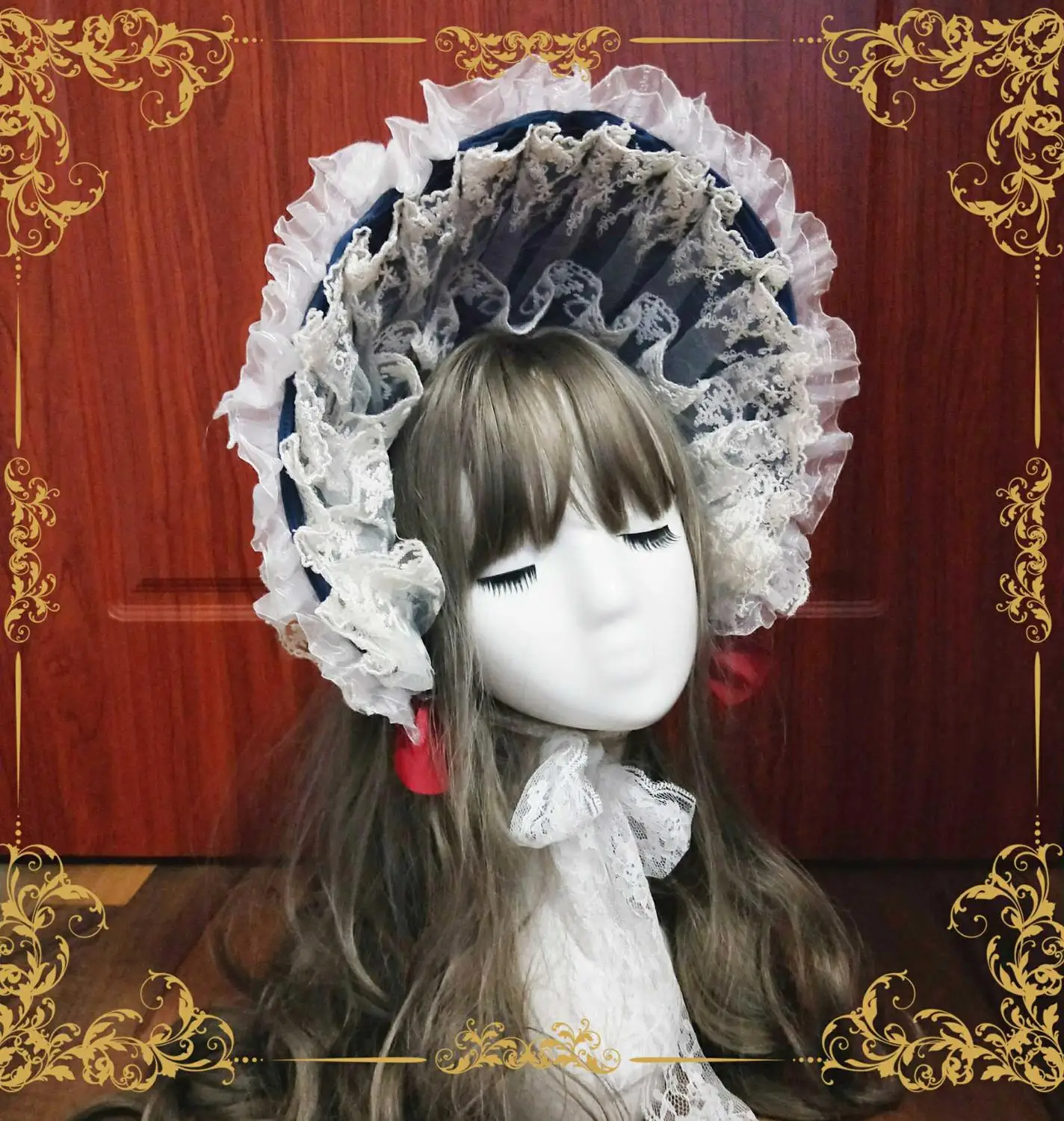 Lolita headdress หิมะ Cape BNT หมวก Kawaii สาวอุปกรณ์เสริมผม Gothic Lolita Sweet Lolita Headwear คอลเลกชันสาวคอสเพลย์