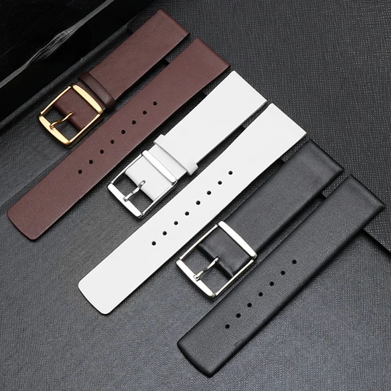 for CK Strap K7b211/K7b216/K7b236 Watch Band K7b Genuine Leather Leather Watch Strap 14 18mm Men and Women