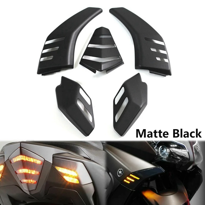 for Yamaha T-MAX TMAX 530 2012-2016 Turn Signal Light Cover Tail Shell Caps Matte Black