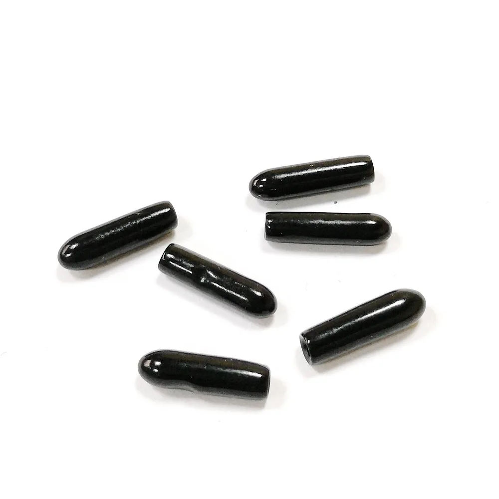 1.6mm Inside Diameter Black Protective Cover Rubber Covers Dust Cap For Connector Metal Tubes Anti-Stab Safety Cover 100pcs/lot