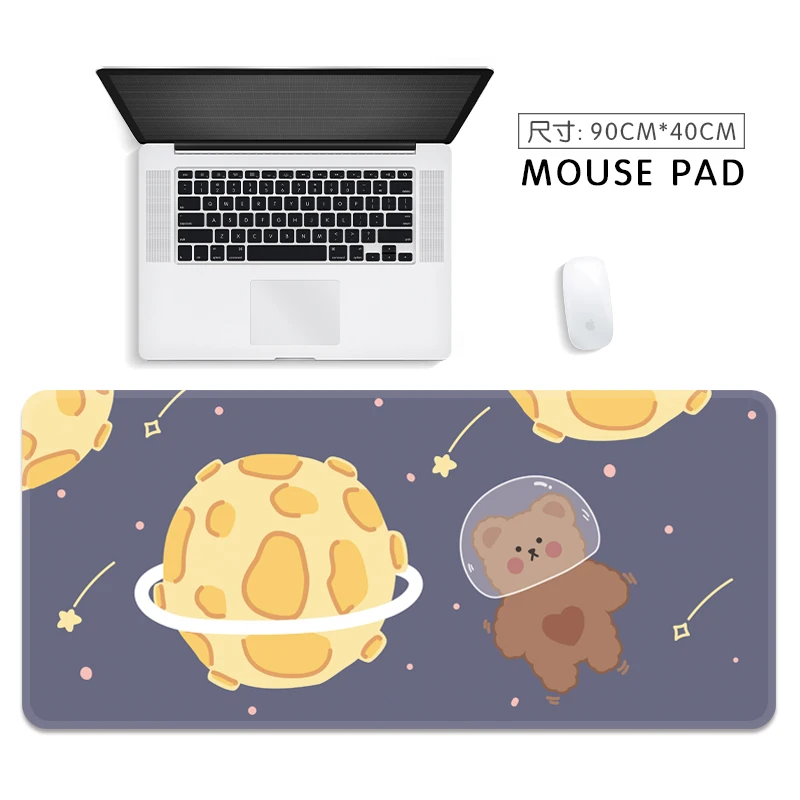 Alfombrilla de ratón supercreativa para niñas adolescentes, tapete de escritorio Kawaii para oficina, teclado de ordenador grande para dormitorio