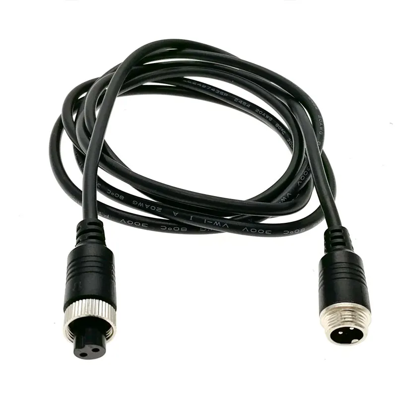 2m Gx12 Cable Connectors 2 3 Pin 4 Pin Butt Joint Extension Cable Plug Male To Female M12 5pin 6pin