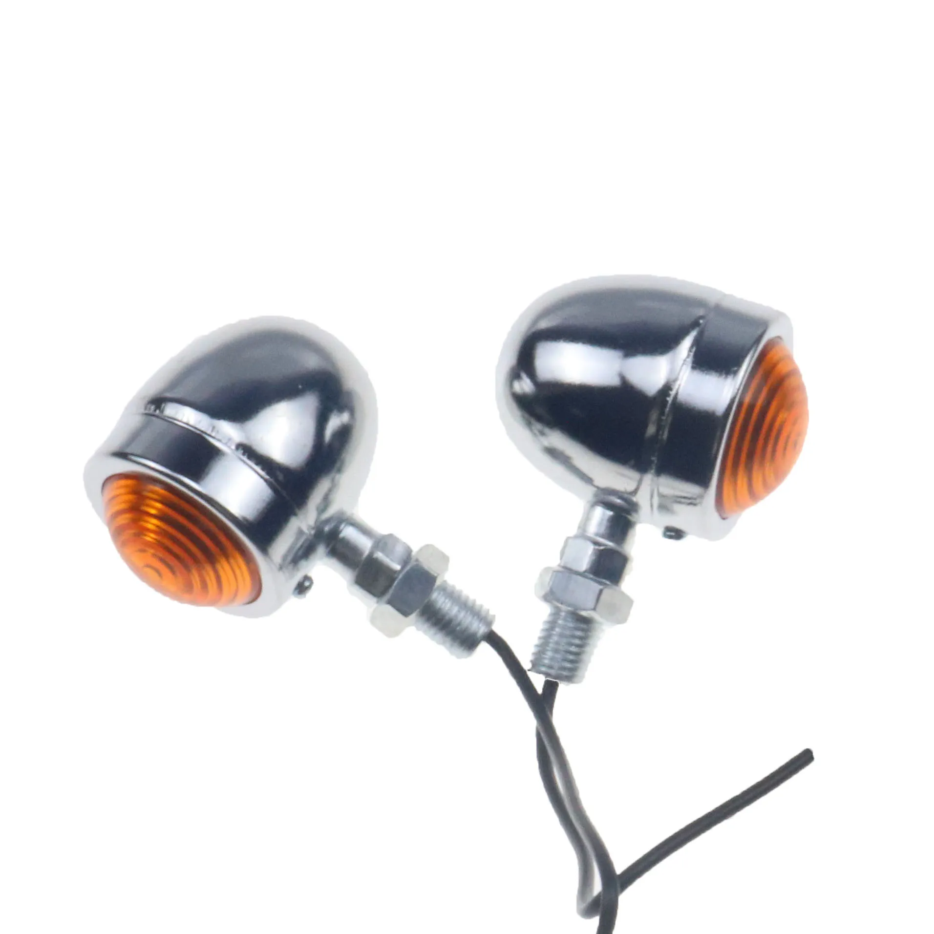 

2 pieces Motorcycle Motorbike Mini Bullet Turn Signals Lamp Mark lihgt indicator Light Cruiser Chopper For Cafe Racer Rat Custom