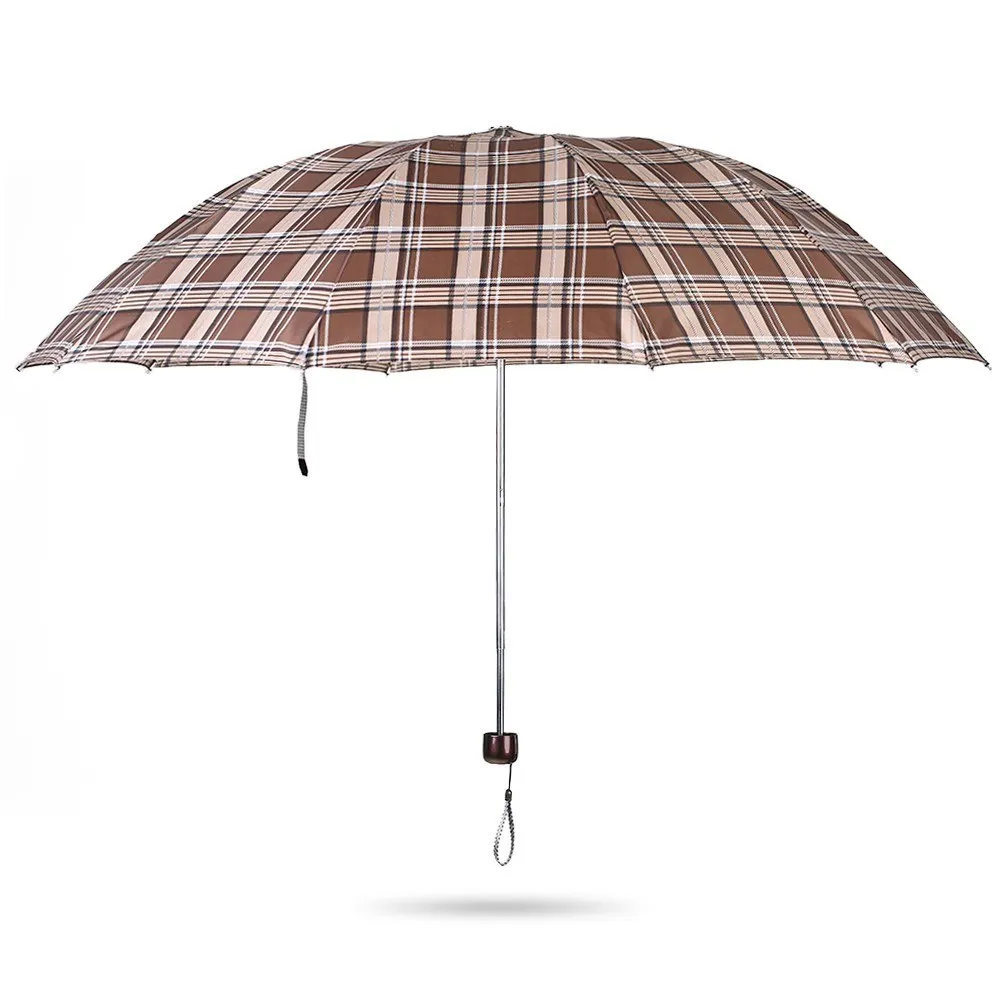 Guarda-chuva de viagem dobrável grande de 42 polegadas portátil