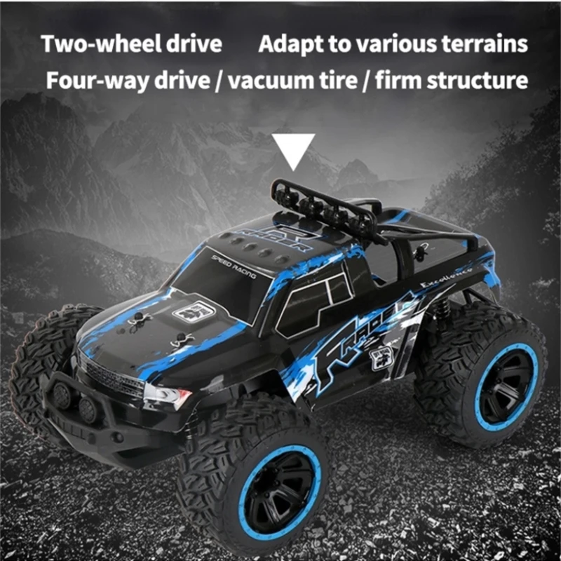 High Speed Cross-country Climbing RC Off-road Buggy Two Wheel Drive Four-way Forward Rock Crawler Multi-terrain RC Racing Car