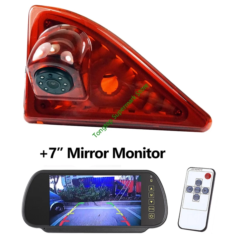 Auto Car Brake Light Rear View Camera For Renault Master Nissan NV400 Opel Movano With 7