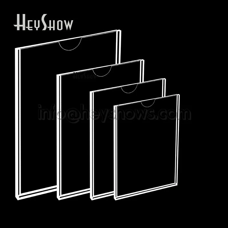 Transparent Display Card Slot, Single and Double Layer, Acrylic Distribution Column, Card Set, Display Insert Box, 5 in, 10x 4A