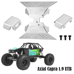 Chassis Stainless Steel Skid Plate Armor Front Rear Axle Differential Protector for 1/10 RC Crawler Axial Capra 1.9 UTB AXI03004