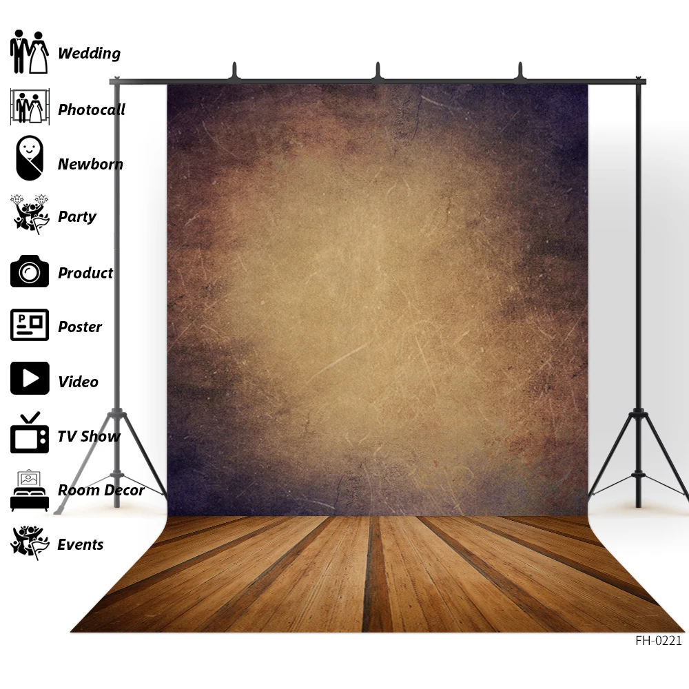Fondos Grunge de suelo de madera vieja para estudio fotográfico, gradiente de Color sólido, retrato de bebé, ducha, niño, mascota de juguete, fotografía