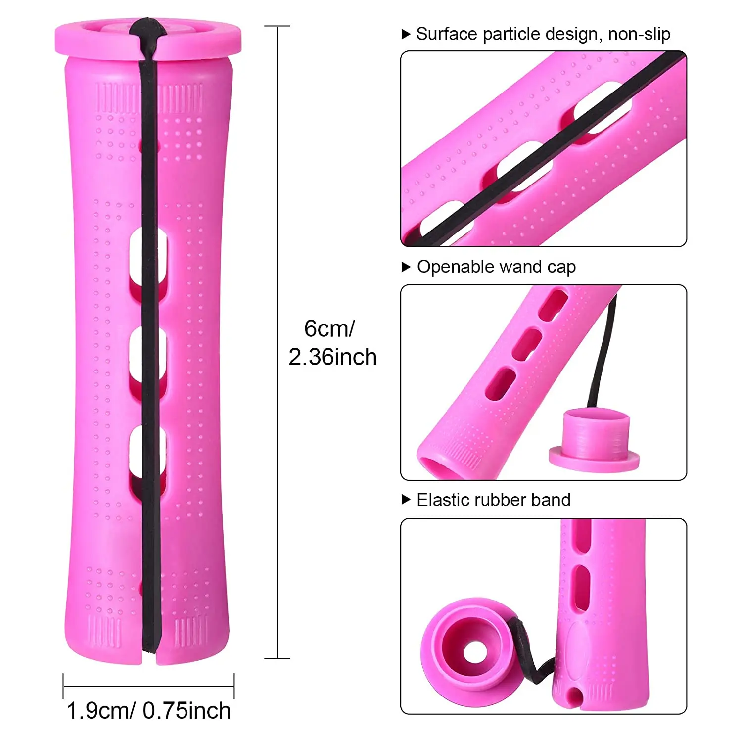 بيرم قضبان و 120 قطع 5 أحجام بكرات شعر مع الشعر الباردة موجة قضبان مموج الشعر للنساء طويل قصير الشعر لتقوم بها بنفسك أدوات التصميم