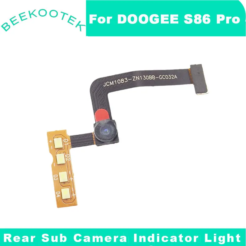 New Original Phone Rear Sub Camera Module With Flash-Light Cable Repair Replacement Accessories For DOOGEE S86 Pro Cell Phone